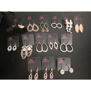 Paparazzi Jewelry Gold Earrings Lot Of 14 Pieces